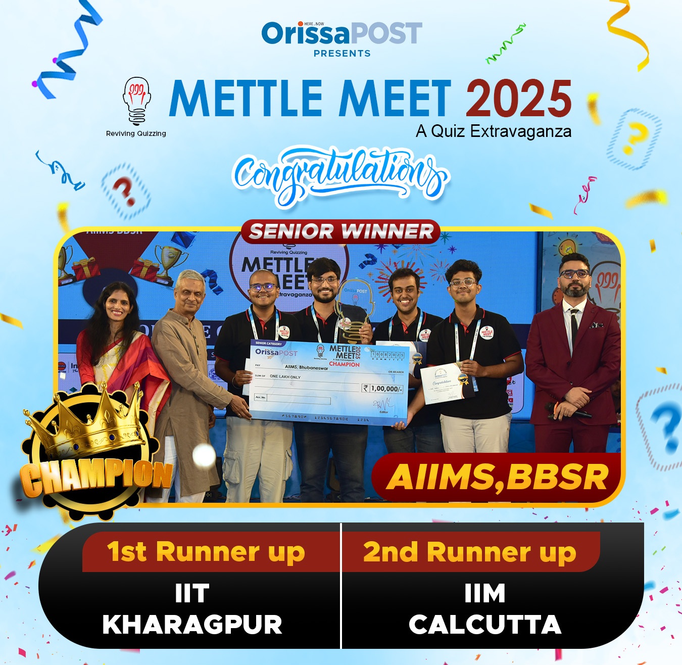 Mettle Meet 2025 Senior Round Winners
